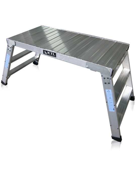 Plataforma de trabajo plegable KARLA de 2 peldaños con plataforma de 30x120 cm marca KTL