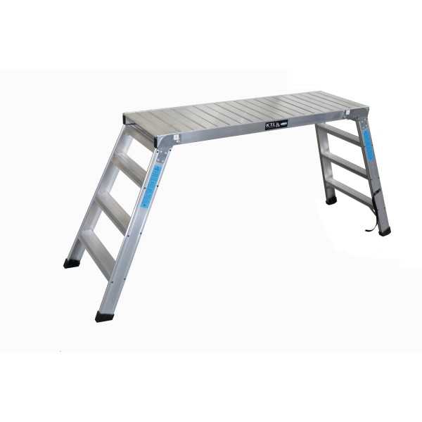 Plataforma de trabajo plegable KARLA de 2 peldaños con plataforma de 30x120 cm marca KTL