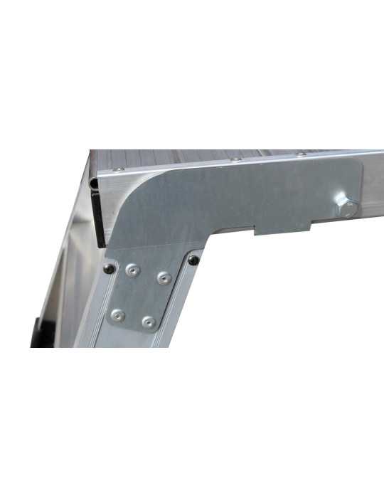 Plataforma de trabajo plegable KARLA de 2 peldaños con plataforma de 30x120 cm marca KTL