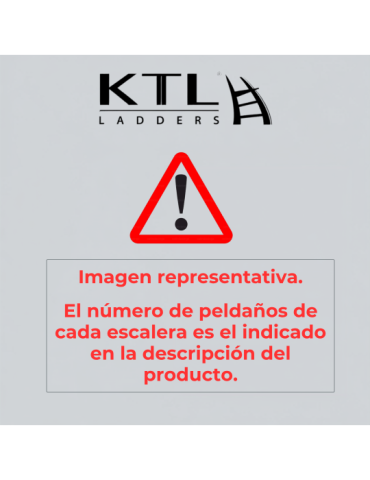 Escalera doble acceso AGROCOMFORT DOBLE de 11 peldaños marca KTL 2
