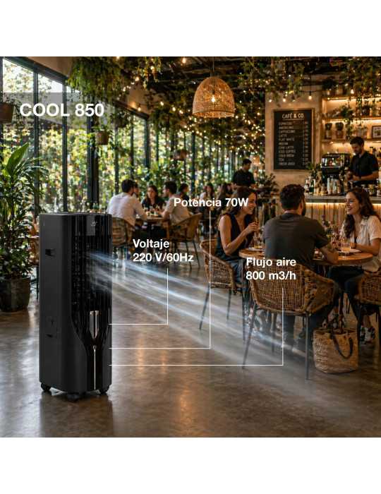 Climatizador evaporativo eléctrico a batería COOL 850 IRW-V25 GARLAND