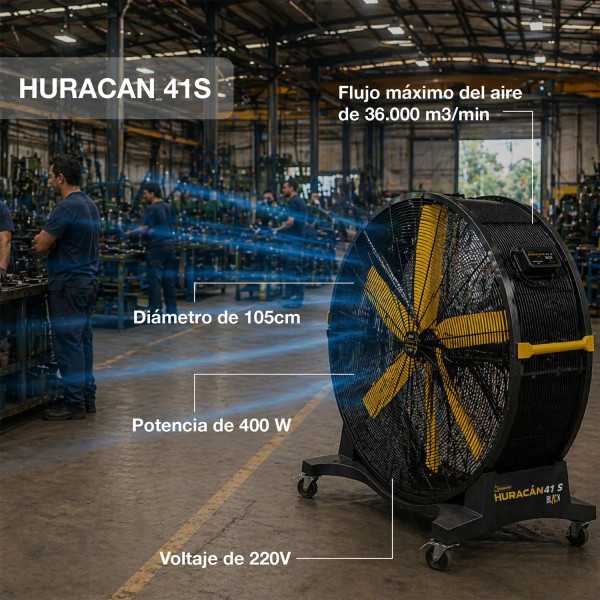 Ventilador industrial HURACAN 41S GARLAND
