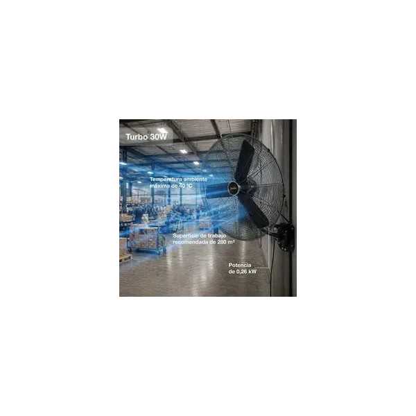 Ventilador profesional de pared TURBO 30 W-V23 GARLAND