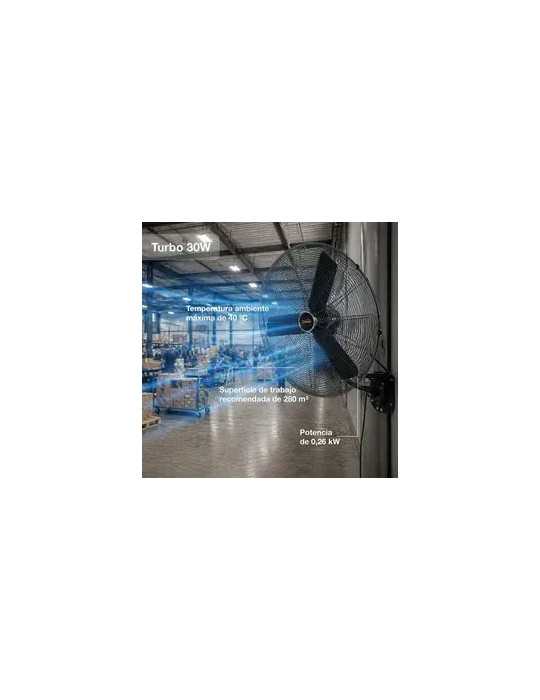 Ventilador profesional de pared TURBO 30 W-V23 GARLAND
