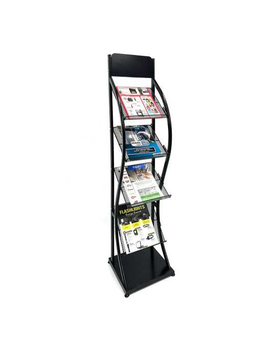 Revistero Color Negro 31 x 31 x 144 cm EDM