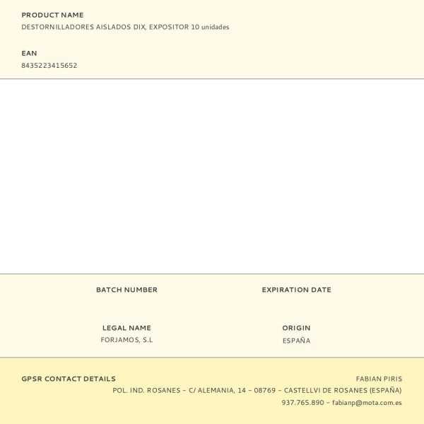 Destornilladores Aislados Dix, Expositor 10 unidades MOTA HERRAMIENTAS