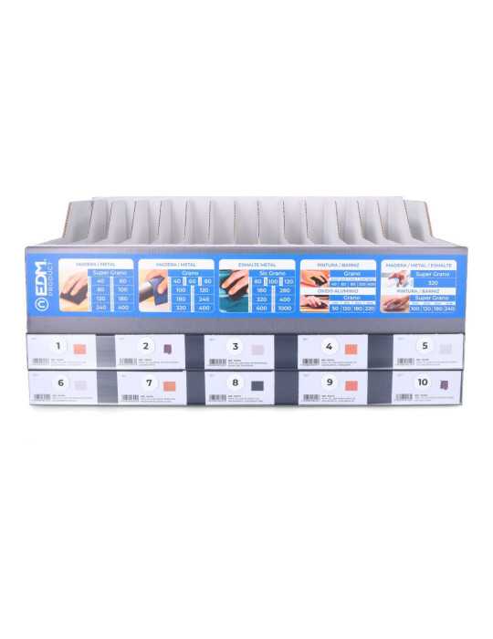 Expositor de Carton para Papel de Lija 49x22x37cm EDM