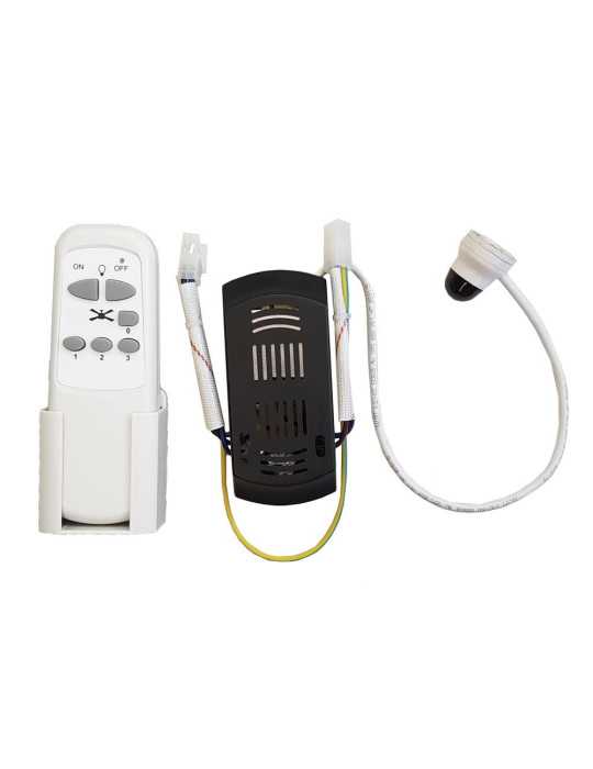 Recambio Kit Mando y Receptor para Ventiladores Techo Modelos: 33988,33989,33806, 33807,33803 EDM