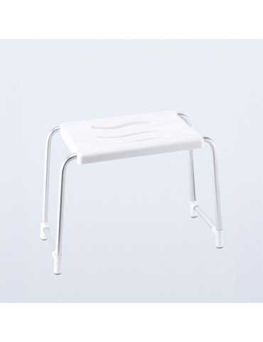 Taburete de Baño, Blanco, 50 x 24 cm BASICS