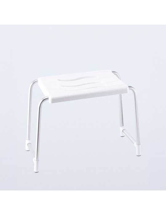 Taburete de Baño, Blanco, 50 x 24 cm BASICS