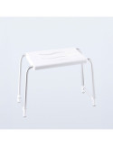 Taburete de Baño, Blanco, 50 x 24 cm BASICS