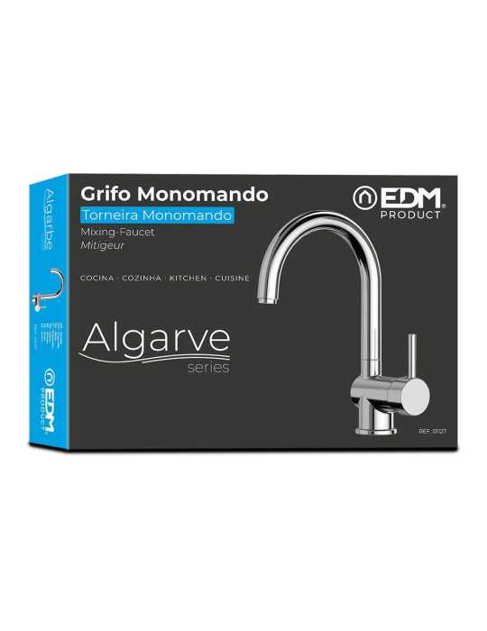 Grifo Monomando de Cocina Caño Alto Serie Algarve EDM