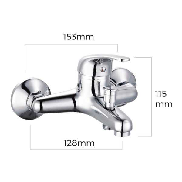 Grifo Monomando de Bañera Empotrado Serie Saona EDM