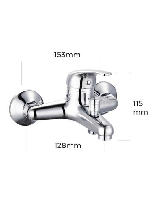 Grifo Monomando de Bañera Empotrado Serie Saona EDM