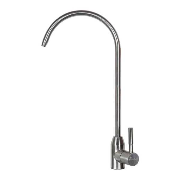 Grifo Monomando de Cocina Caño Alto Osmosis Plateado Cepillado VERHAL