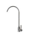 Grifo Monomando de Cocina Caño Alto Osmosis Plateado Cepillado VERHAL