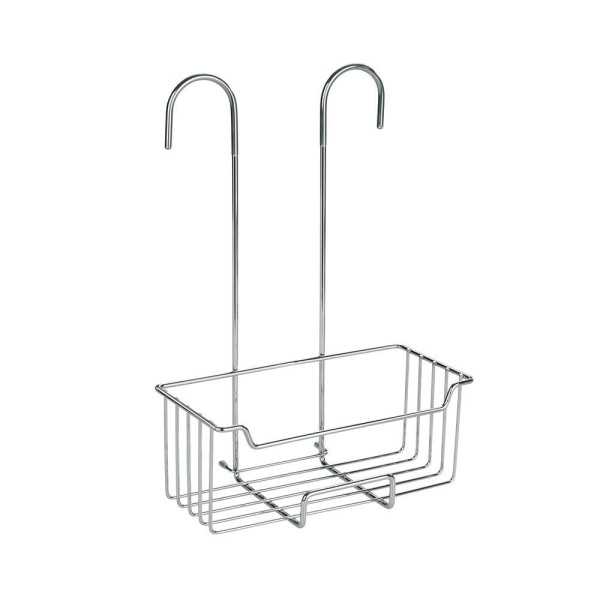 Cesto para la Ducha Milo de Acero Inoxidable 25 x 14 x 36 cm WENKO