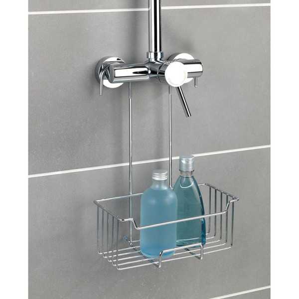 Cesto para la Ducha Milo de Acero Inoxidable 25 x 14 x 36 cm WENKO