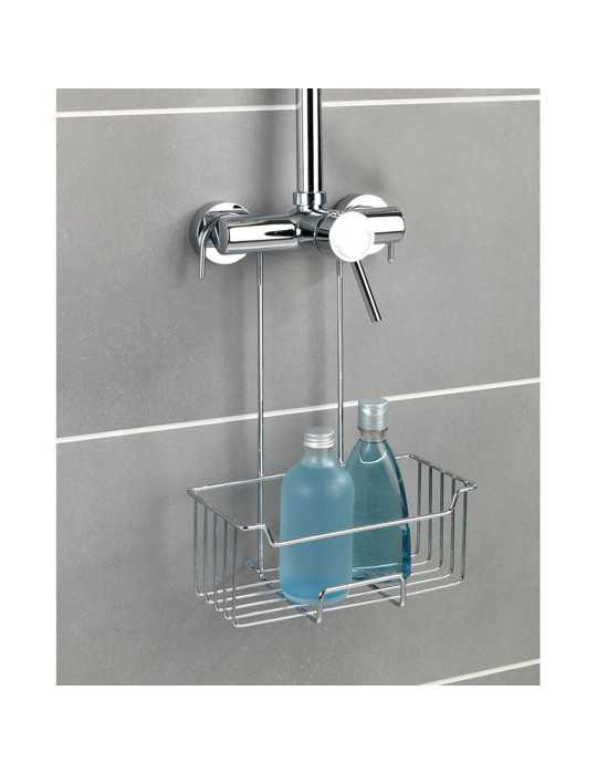 Cesto para la Ducha Milo de Acero Inoxidable 25 x 14 x 36 cm WENKO