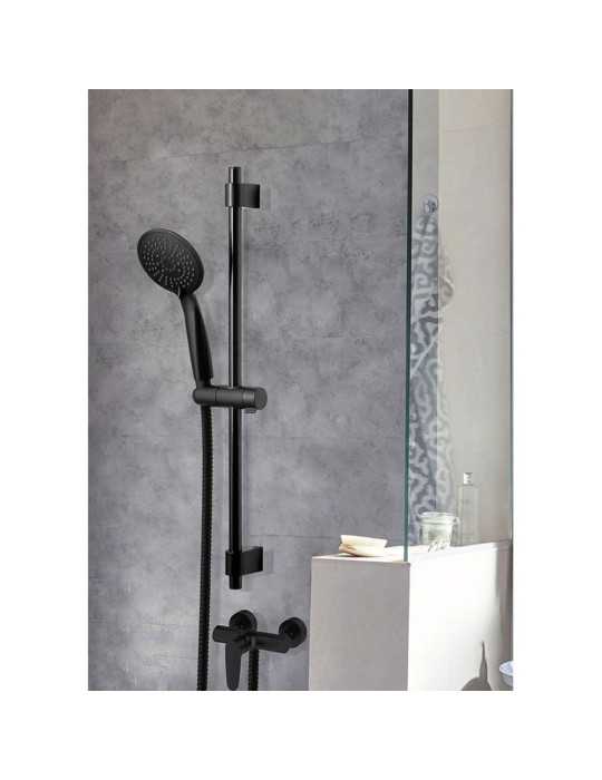 Barra de Ducha con Flexo y Mango Serie Young Line Negro Mate WENKO