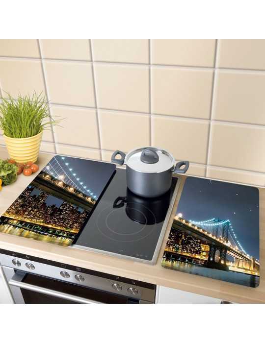 Placas Cobertoras de Vidrio Brooklyn Bridge 30 x 52 cm, 2 uds WENKO