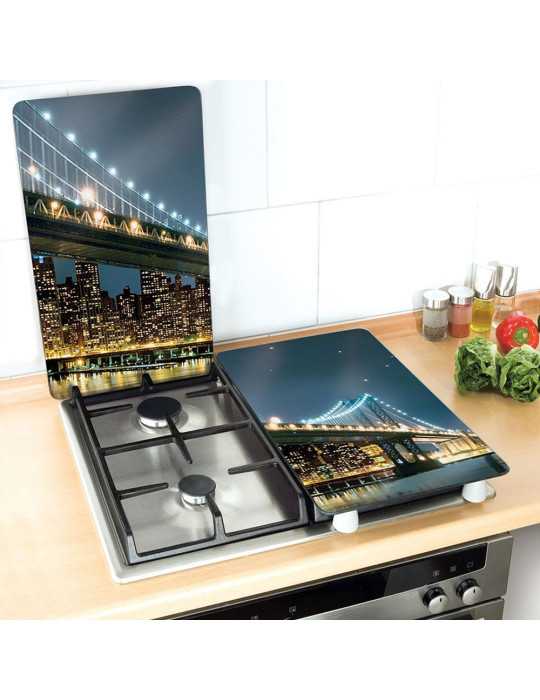 Placas Cobertoras de Vidrio Brooklyn Bridge 30 x 52 cm, 2 uds WENKO