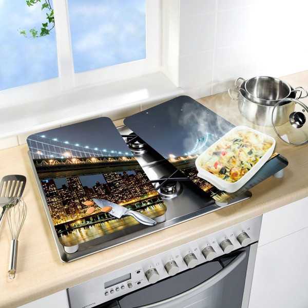 Placas Cobertoras de Vidrio Brooklyn Bridge 30 x 52 cm, 2 uds WENKO
