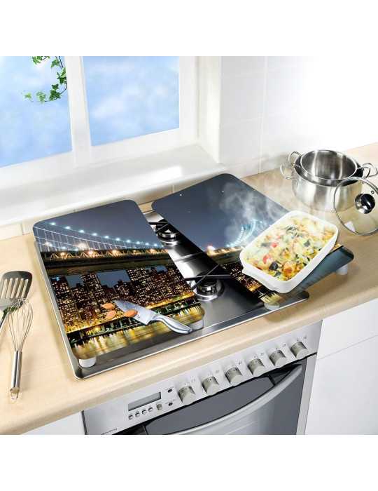 Placas Cobertoras de Vidrio Brooklyn Bridge 30 x 52 cm, 2 uds WENKO