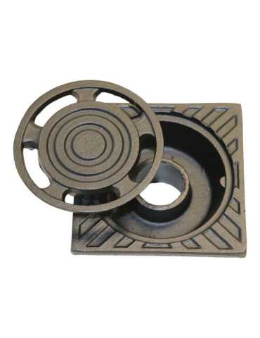 Sumidero de Patio, Aluminio Antracita, Executive, 30 x 30 cm FUN AND GO