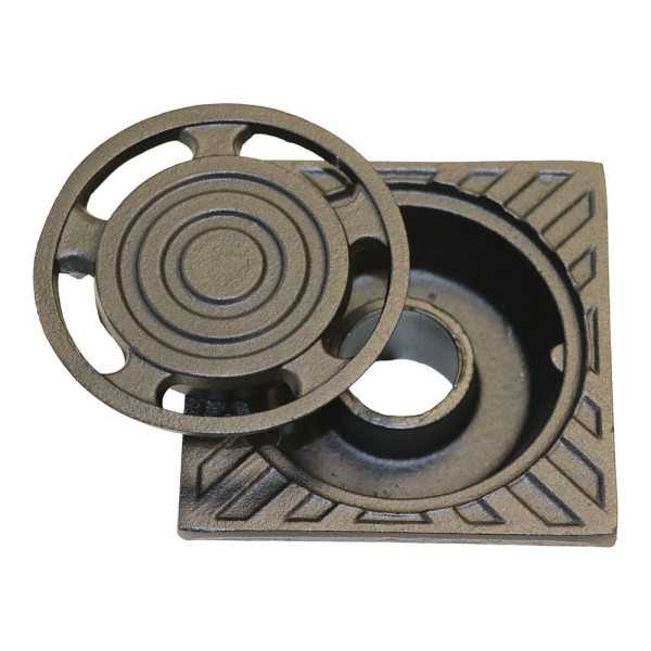 Sumidero de Patio, Aluminio Antracita, Executive, 30 x 30 cm FUN AND GO