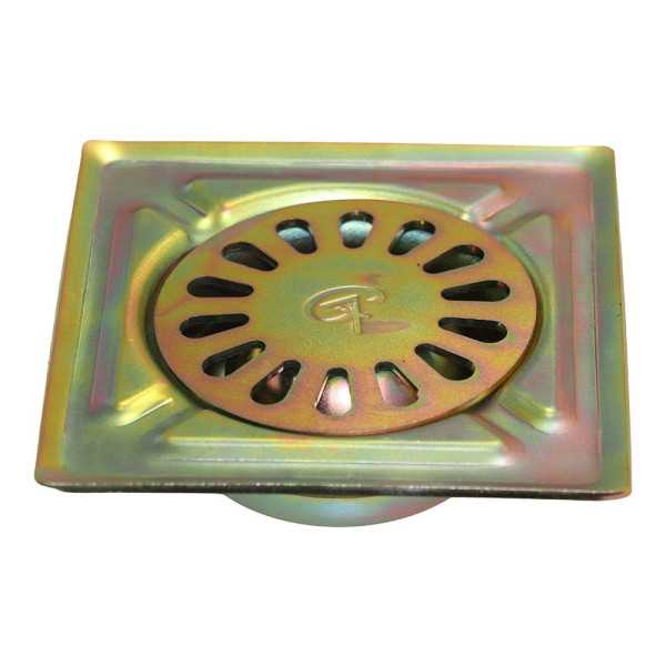 Sumidero de Patio, Acero Zincado, Iron, 20 x 20 cm FUN AND GO