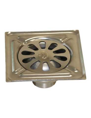 Sumidero de Patio, Acero Inoxidable, Marine, 20 x 20 cm FUN AND GO