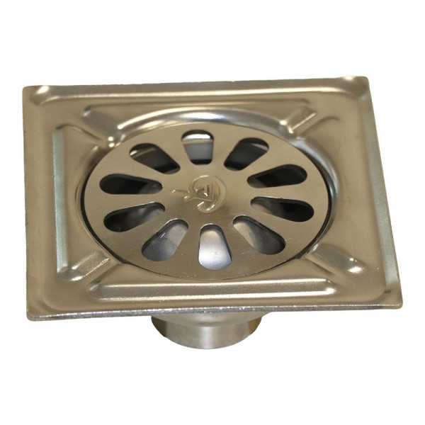 Sumidero de Patio, Acero Inoxidable, Marine, 25 x 25 cm FUN AND GO