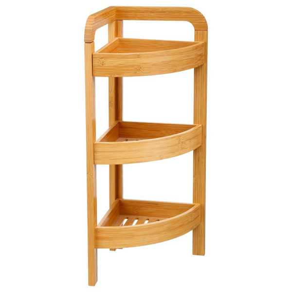Organizador Esquinero 3 Niveles Bambú 23 x 23 x 61 cm 5FIVE