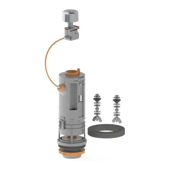 Descarga Doble Pulsador "Niagara"+ Base-Tornillos-Junta PH70355 PRHIE