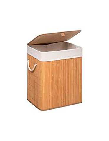 Cesto para Ropa de Bambú 50 x 41,5 x 30 cm 5FIVE
