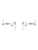 Kit Conjunto Bisagras para Asiento con Caria Amortiguada Varios Modelos AI0001200R ROCA