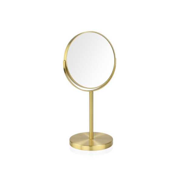 Espejo Redondo Pie Metal Dorado Ø17 cm X5AU ANDREA HOUSE