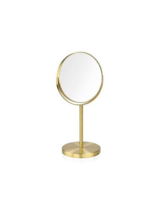 Espejo Redondo Pie Metal Dorado Ø17 cm X5AU ANDREA HOUSE