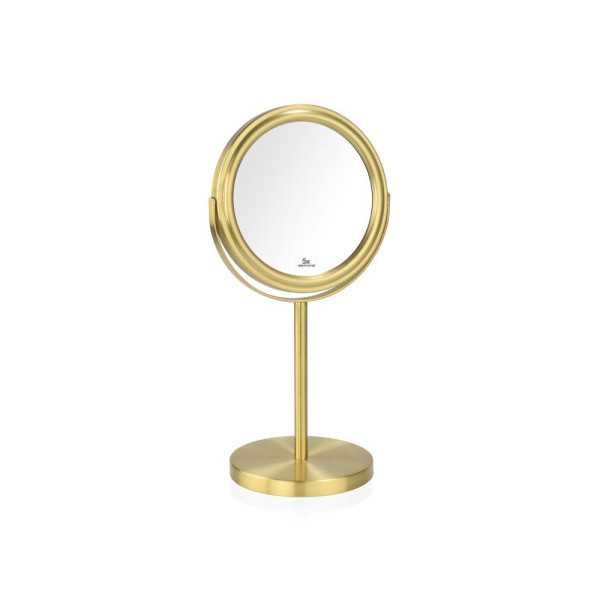 Espejo Redondo Pie Metal Dorado Ø17 cm X5AU ANDREA HOUSE
