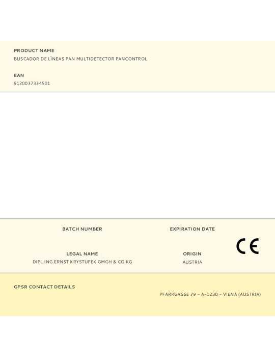 Buscador de Líneas Pan Multidetector PANCONTROL