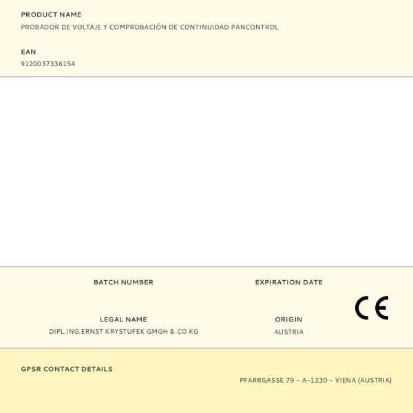 Probador de Voltaje y Comprobación de Continuidad PANCONTROL