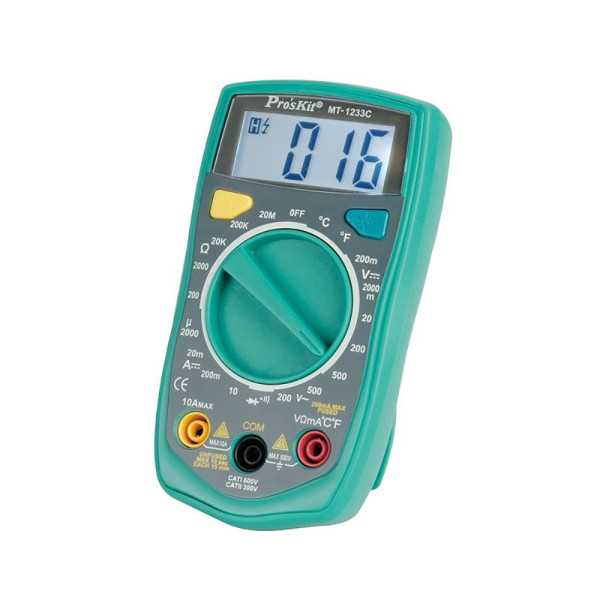 Multímetro Digital 3 ½ Dígitos con Test de Temperatura PROSKIT