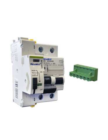 Interruptor Diferencial 2P 40A 30mA AC C/Reconexion Automatica con 3 Tiempos de Rearme 10/60/300 Segundos REVALCO