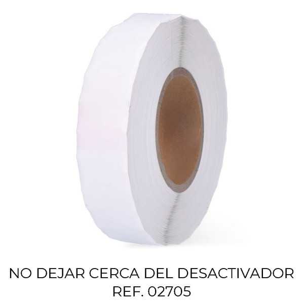 Pack 2000 Etiquetas Anti Robo 410 Blanca Desactivable 7551246 CHECKPOINT