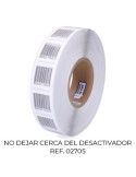 Pack 2000 Etiquetas Anti Robo 410 Blanca Código de Barras 7909949 CHECKPOINT
