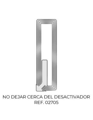 Pack 2000 Etiquetas Anti Robo 3210 Transparente 1,9X6,5cm 7223155 CHECKPOINT