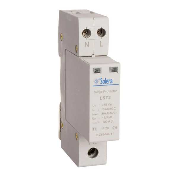 Protector Sobretension 1P+N 15kA 275V Transitorio 1 Modulo (Retractilado) LST2 SOLERA