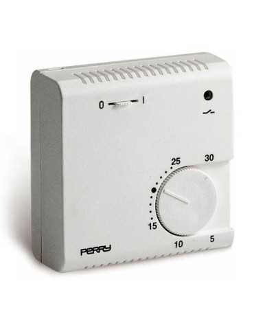 Termostato Electrónico de Expansión de Gas con Luz Piloto y Selector "On/Off" Serie Teg PERRY