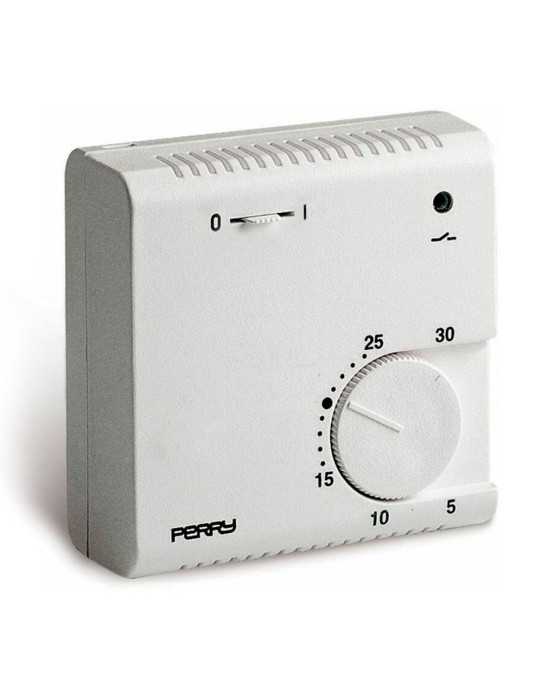 Termostato Electrónico de Expansión de Gas con Luz Piloto y Selector "On/Off" Serie Teg PERRY